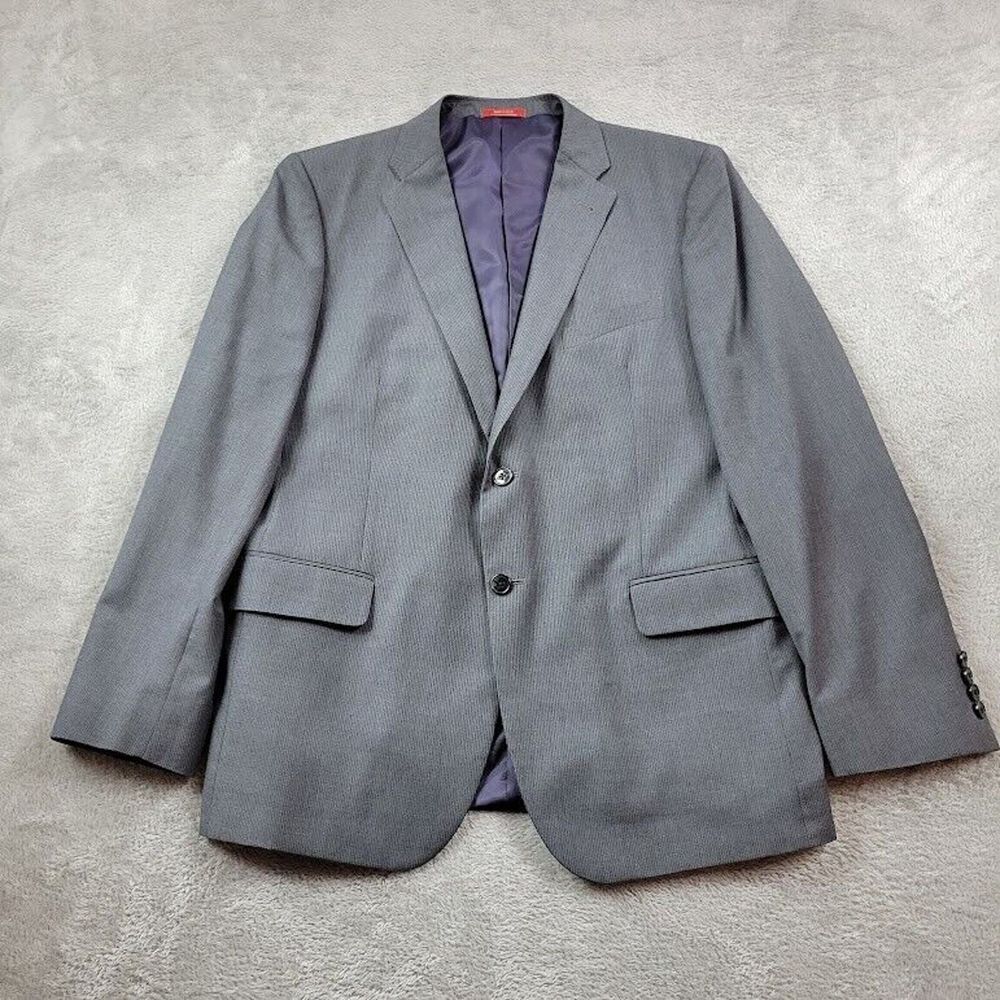 Ermenegildo Zegna Blazer Mens 44R Gray Wool Suit Jacket Casual Saks Fifth Avenue - Picture 1 of 16